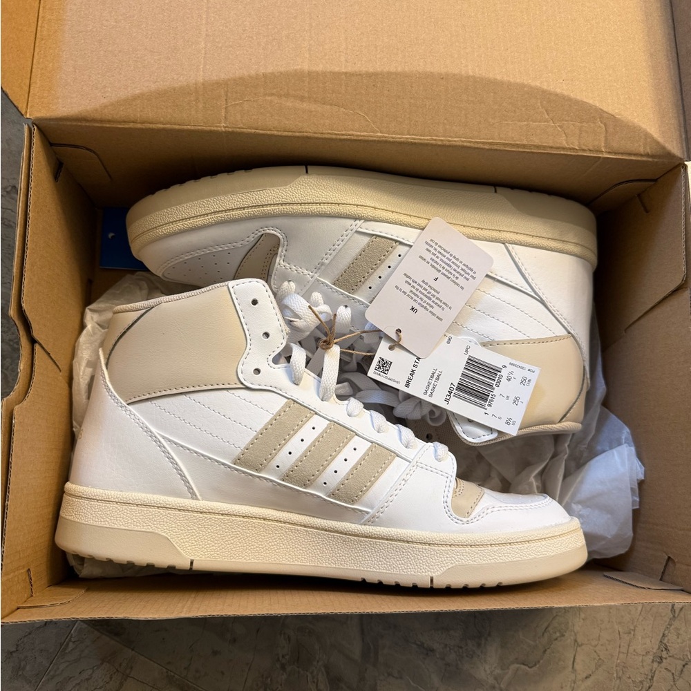 Adidas Break Start Mid In White & Beige JI3407 
NWT | NEVER WORN | BOX INCLUDED